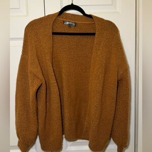 Orange Cardigan Sweater